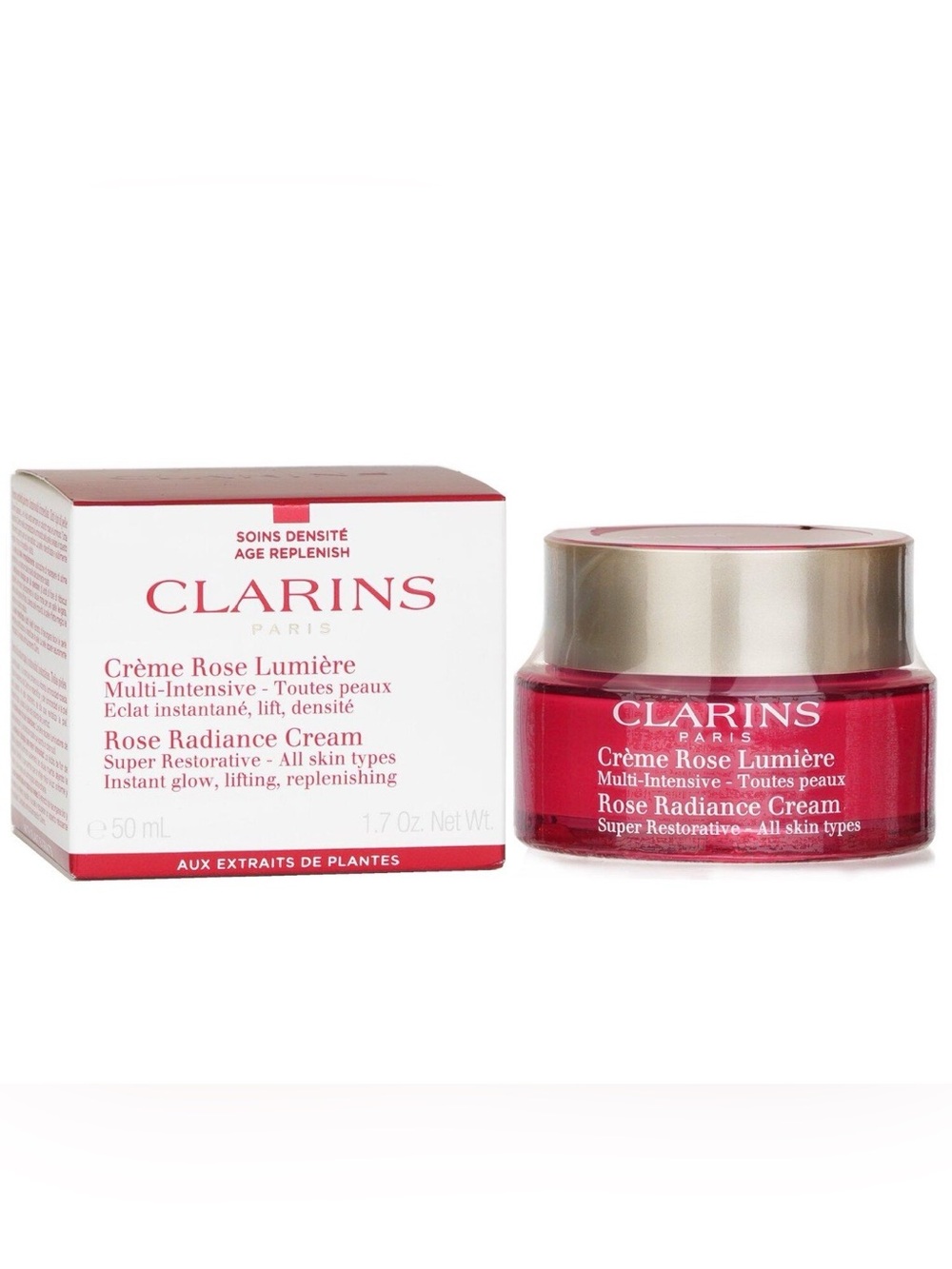 Clarins Rose Radiance Cream - Super restorative - New in box- sealed 50 ml